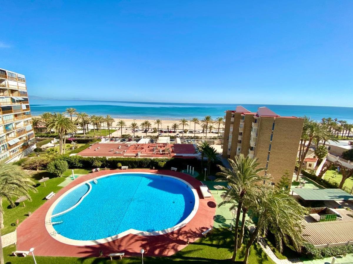 Nereo 7 Primera Linea De Playa San Juan Piscina, Parking Wifi Inmobiliaria Leo Alicante Buitenkant foto
