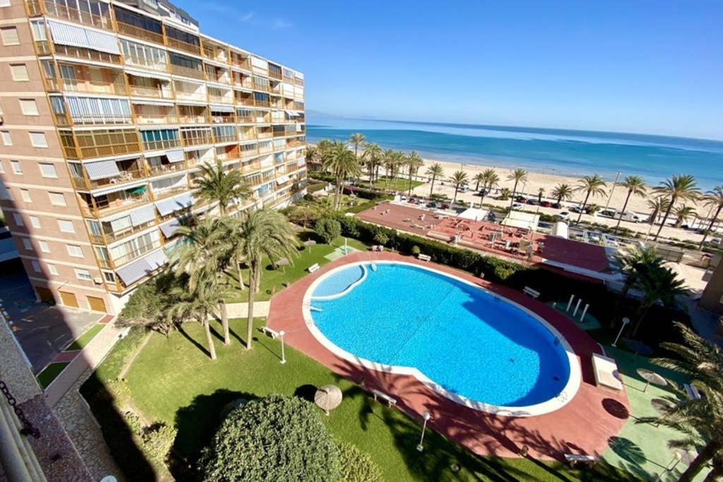 Nereo 7 Primera Linea De Playa San Juan Piscina, Parking Wifi Inmobiliaria Leo Alicante Buitenkant foto