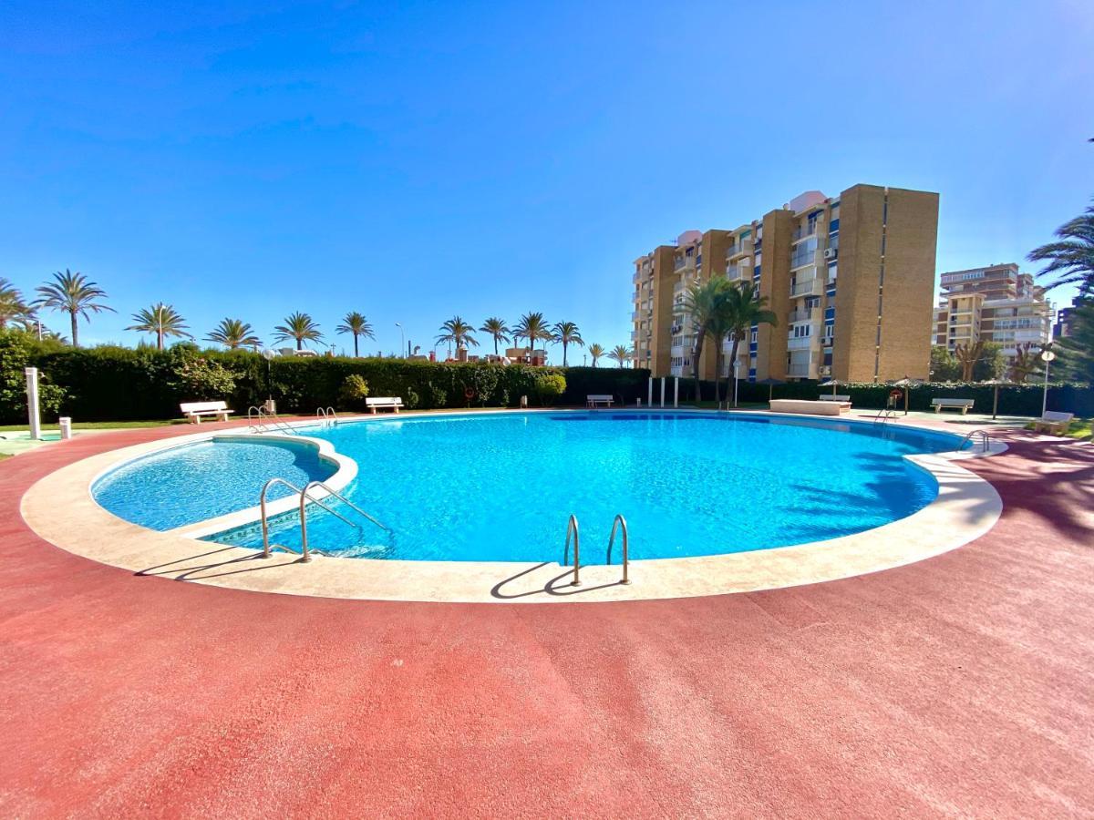 Nereo 7 Primera Linea De Playa San Juan Piscina, Parking Wifi Inmobiliaria Leo Alicante Buitenkant foto